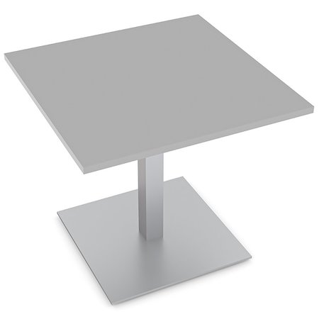SKUTCHI DESIGNS Square 2 Person Conference Room Table, 34" X 34" X 25", Light Gray HAR-SQ-34-24SQ-XD01